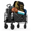 Wozinsky WZP-80 beach, tourist, garden, durable, wide wheels, iki 80 kg - juodas