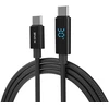 X-ONE BoltLink LED Ekranas data cable - type C to C - max 100W 1,5 m juodas