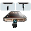 „X-ONE FlowLink“ bėgimo LED duomenų kabelis - C tipo į C tipo - 5A, maks. 100W, 1,2m, juodas