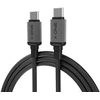 X-ONE TitanFlex data cable - type C to C - 5A max 240W 1,2 m juodas