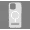 ZAGG Crystal Palace Snap Kickstand MagSafe dėklas su stovu, skirtas iPhone 16 Pro Max – skaidrus