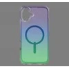 ZAGG Milan Snap Dėklas su MagSafe, skirtas iPhone 16 Plus – žalia/violetinė