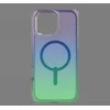 ZAGG Milan Snap Dėklas su MagSafe, skirtas iPhone 16 Pro Max – žalia/violetinė