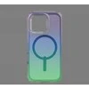 ZAGG Milan Snap Dėklas su MagSafe, skirtas iPhone 16 Pro – žalia/violetinė