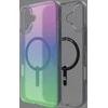 ZAGG Milan Snap Dėklas su MagSafe, skirtas iPhone 16 Plus – žalia/violetinė