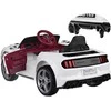Akumuliatorinis sportinis kabrioletas vaikams Jokomisiada Mustang PA0169 | spalva: balta