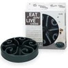 Eat Slow Live Longer Eat Slow lėto valgymo dubenėlis, pilkas, 20 cm