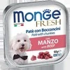 Monge Fresh paštetas šunims su jautienos gabalėliais 100g