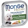 Monge Fresh paštetas šunims su vištienos gabalėliais ir daržovėmis100g
