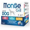 Monge Grilis Mix konservų rinkinys šunims su jautiena, menke ir vištiena, 12x100 g