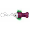 PET NOVA Fish žaislas katei su virvele 10x4cm 3vnt