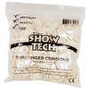 Show Tech antpirščiai trimingavimui, L, balti, 100 vnt