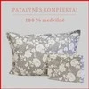 100 proc. medvilnės patalynės komplektas - Antklodės užvalkalas 220x200 cm. + pagalvės užvalkalai 50x70 cm. (2 vnt.)
