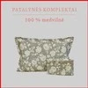 100 proc. medvilnės patalynės komplektas - Antklodės užvalkalas 200x200 cm. + pagalvės užvalkalai 50x70 cm. (2 vnt.)
