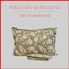 100 proc. medvilnės patalynės komplektas - Antklodės užvalkalas 200x200 cm. + pagalvės užvalkalai 50x70 cm. (2 vnt.)