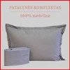 100 proc. medvilnės patalynės komplektas - Antklodės užvalkalas 220x200 cm. + pagalvės užvalkalai 50x70 cm. (2 vnt.)