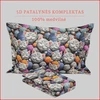 5D patalynės komplektas - Antklodės užvalkalas 140x200 cm. + pagalvės užvalkalas 50x70 cm. (1 vnt.)