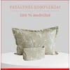 100 proc. medvilnės patalynės komplektas - Antklodės užvalkalas 220x200 cm. + pagalvės užvalkalai 50x70 cm. (2 vnt.)