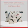 100 proc. medvilnės patalynės komplektas - Antklodės užvalkalas 200x200 cm. + pagalvės užvalkalai 50x70 cm. (2 vnt.)