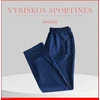 Blue m-10xl klasikinės sportinės kelnės - Navy mėlynas - 9XL/8 - juosmuo - 51/70cm., klubai - 79cm.