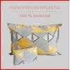 Medvilnės pagalvės užvalkalas - 70x70 cm. be užtrauktuko