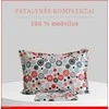 100 proc. medvilnės patalynės komplektas - Antklodės užvalkalas 140x200 cm. + 1 pagalvės užvalkalas 50x70 cm. be užtrauktuko.