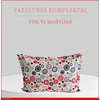 100 proc. medvilnės patalynės komplektas - Antklodės užvalkalas 140x200 cm. + 1 pagalvės užvalkalas 50x70 cm. be užtrauktuko.