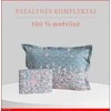 100 proc. medvilnės patalynės komplektas - Antklodės užvalkalas 140x200 cm. + 1 pagalvės užvalkalas 50x70 cm. be užtrauktuko.