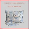 100 proc. medvilnės patalynės komplektas - Antklodės užvalkalas 140x200 cm. + 1 pagalvės užvalkalas 50x70 cm. be užtrauktuko.
