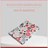 100 proc. medvilnės patalynės komplektas - Antklodės užvalkalas 140x200 cm. + 1 pagalvės užvalkalas 50x70 cm. be užtrauktuko.