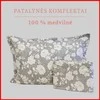 100 proc. medvilnės patalynės komplektas - Antklodės užvalkalas 220x200 cm. + pagalvės užvalkalai 50x70 cm. (2 vnt.)