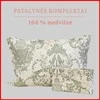 100 proc. medvilnės patalynės komplektas - Antklodės užvalkalas 220x200 cm. + pagalvės užvalkalai 50x70 cm. (2 vnt.)