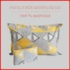100 proc. medvilnės patalynės komplektas - Antklodės užvalkalas 160x200 cm. + pagalvės užvalkalas 50x70 cm. (1 vnt.)