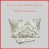 100 proc. medvilnės patalynės komplektas - Antklodės užvalkalas 220x200 cm. + pagalvės užvalkalai 50x70 cm. (2 vnt.)