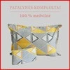 100 proc. medvilnės patalynės komplektas - Antklodės užvalkalas 160x200 cm. + pagalvės užvalkalas 50x70 cm. (1 vnt.)