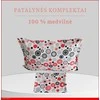 100 proc. medvilnės patalynės komplektas - Antklodės užvalkalas 140x200 cm. + 1 pagalvės užvalkalas 50x70 cm. be užtrauktuko.