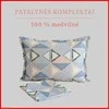 100 proc. medvilnės patalynės komplektas - Antklodės užvalkalas 140x200 cm. + pagalvės užvalkalas 50x70 cm. (1 vnt.)