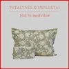 100 proc. medvilnės patalynės komplektas - Antklodės užvalkalas 220x200 cm. + pagalvės užvalkalai 50x70 cm. (2 vnt.)