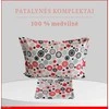 100 proc. medvilnės patalynės komplektas - Antklodės užvalkalas 140x200 cm. + pagalvės užvalkalas 50x70 cm. (1 vnt.)