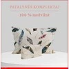 100 proc. medvilnės patalynės komplektas - Antklodės užvalkalas 200x200 cm. + pagalvės užvalkalai 50x70 cm. (2 vnt.)