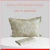 100 proc. medvilnės patalynės komplektas - Antklodės užvalkalas 220x200 cm. + pagalvės užvalkalai 50x70 cm. (2 vnt.)