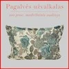Glamžyto medvilninio audinio pagalvės užvalkalas - 70x70 cm. be užtrauktuko