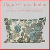 Glamžyto medvilninio audinio pagalvės užvalkalas - 50x70 cm. be užtrauktuko