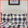 Glamžyto medvilninio audinio antklodės ir pagalvės užvalkalų patalynės komplektas - Antklodės užvalkalas 140x200 cm. + pagalvės užvalkalas 50x70 cm. (1 vnt.)