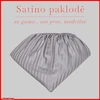 Satino paklodė su guma - 200x200+20cm.