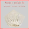 Satino paklodė su guma - 160x200+20cm.