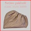 Satino paklodė su guma - 200x200+30cm.