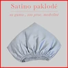 Satino paklodė su guma 100/140/160/180x200+30cm. - 200x200+30cm.