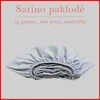 Satino paklodė su guma 100/140/160/180/200x200+20cm. - 160x200+20cm.