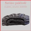 Satino paklodė su guma - 140x200+20cm.
